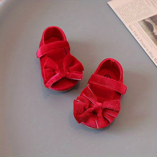 Cute Bow Doll Shoes For Baby Girls To Walk