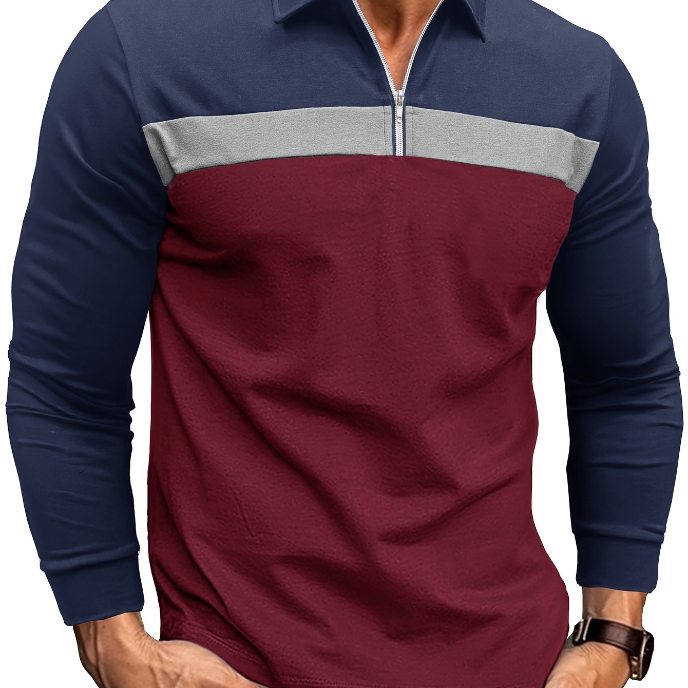 Áo Nam Màu Sắc Thoải Mái Co Giãn Cài Khóa Dài Tay