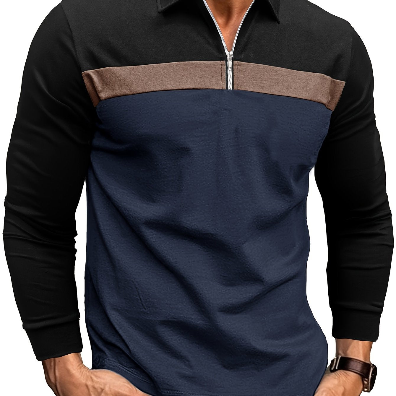 Áo Nam Màu Sắc Thoải Mái Co Giãn Cài Khóa Dài Tay