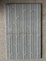 [0308-0]Gray glossy patterned tile 75x300mm code 0308-0