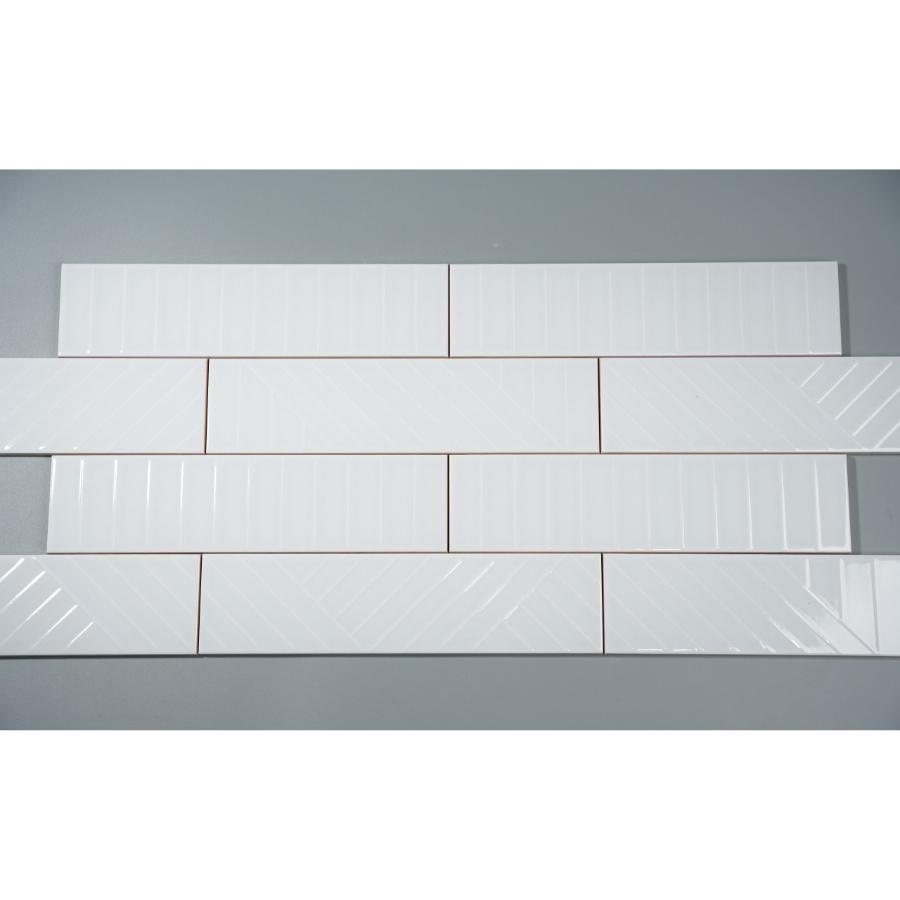 75x300mm glossy gray white patterned tile L1 0314-0