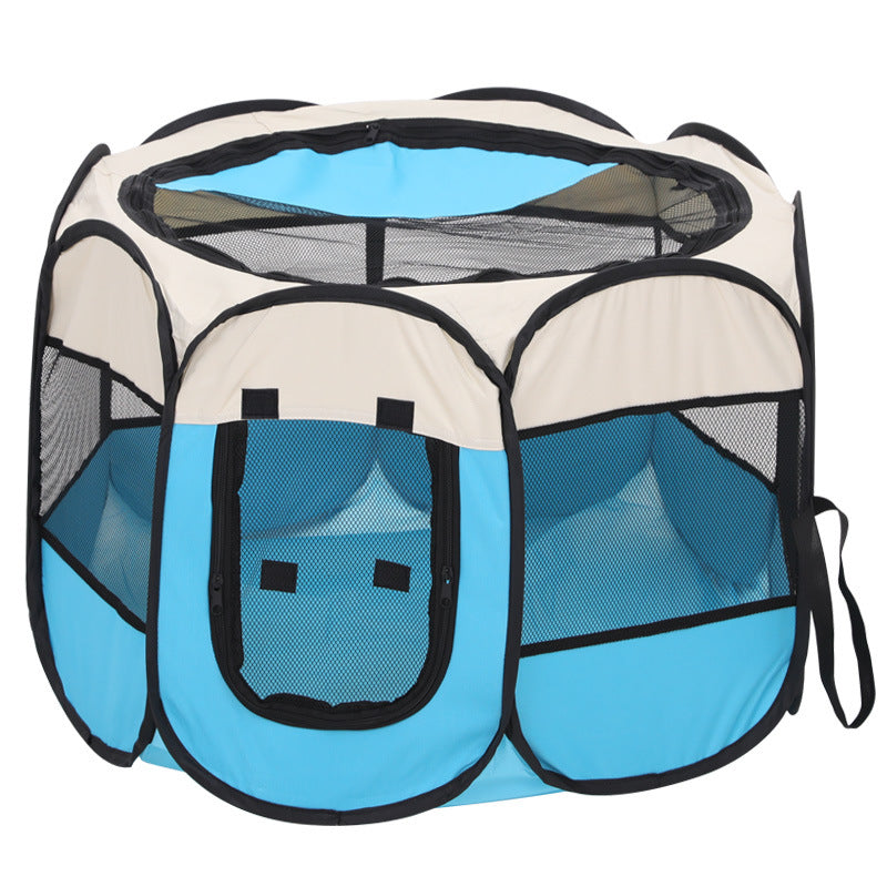 Octagonal Pet Fence Tent Oxford Cloth Scratch-Resistant Foldable Dog Cage for Dogs and Cats, Kennel Nest - Daisan Mart