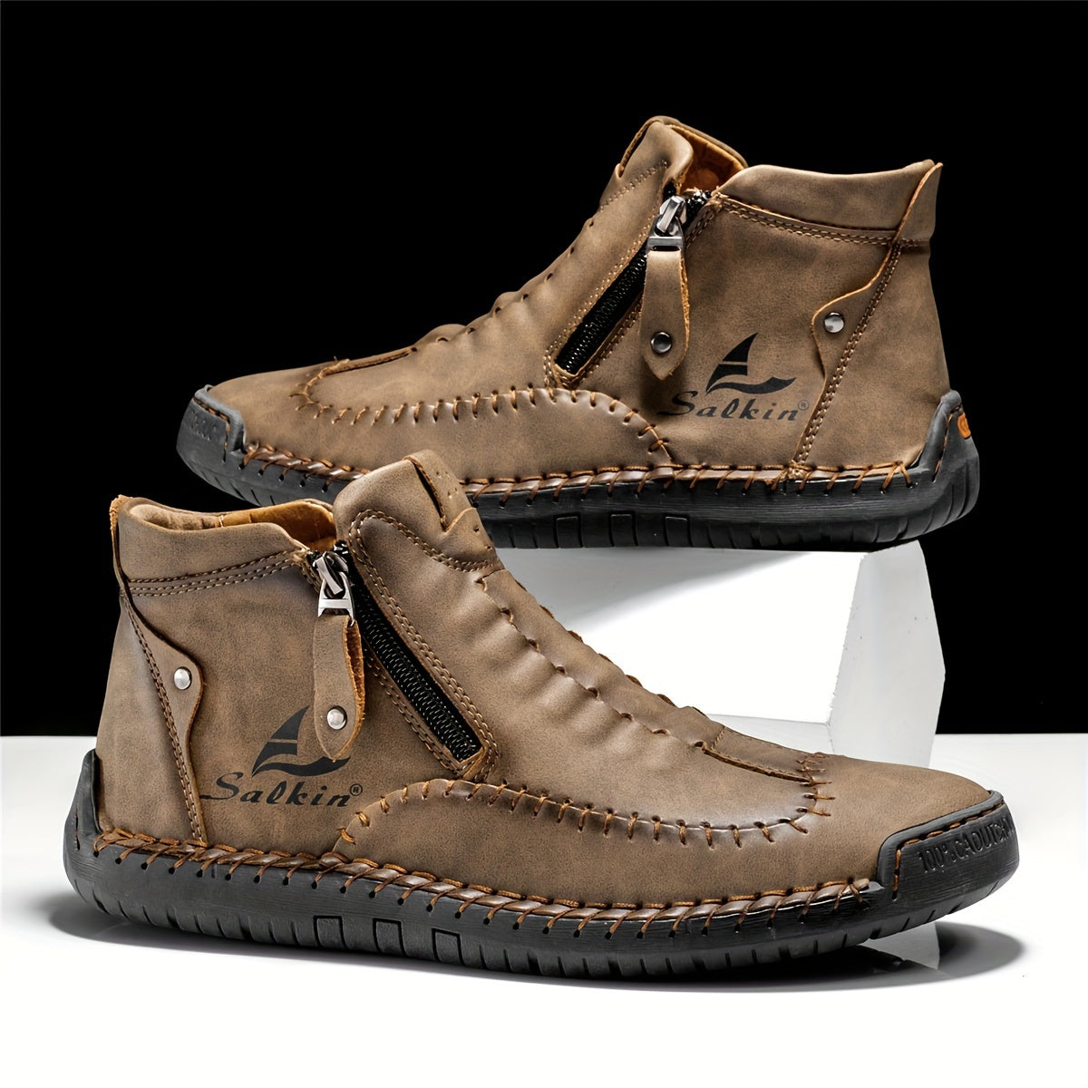 Giày Cổ Ngắn FLYLAND Nam Vintage Chống Trơn Trượt