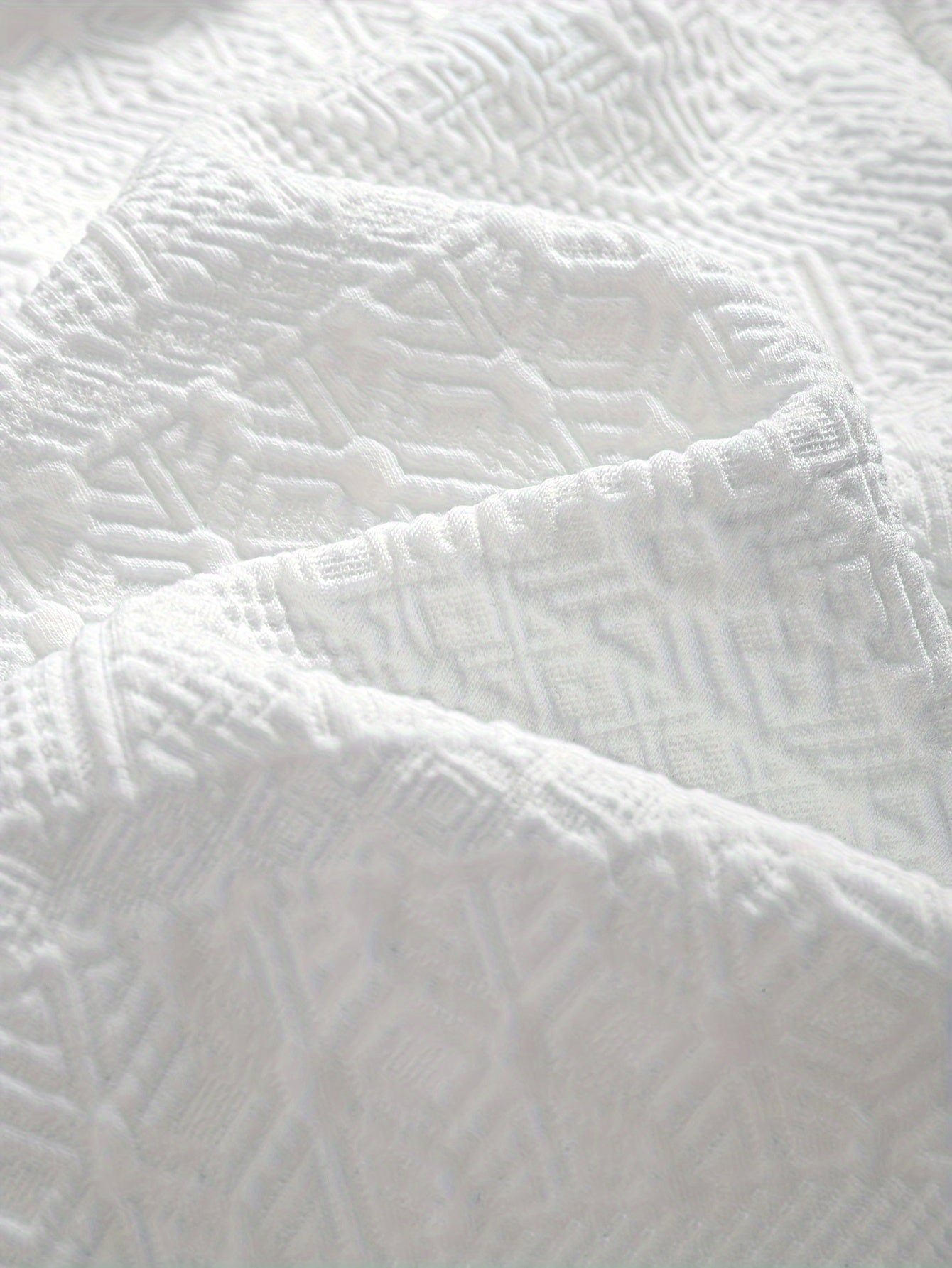 Men's Summer Stretch Geometric Pattern Golf Shirt