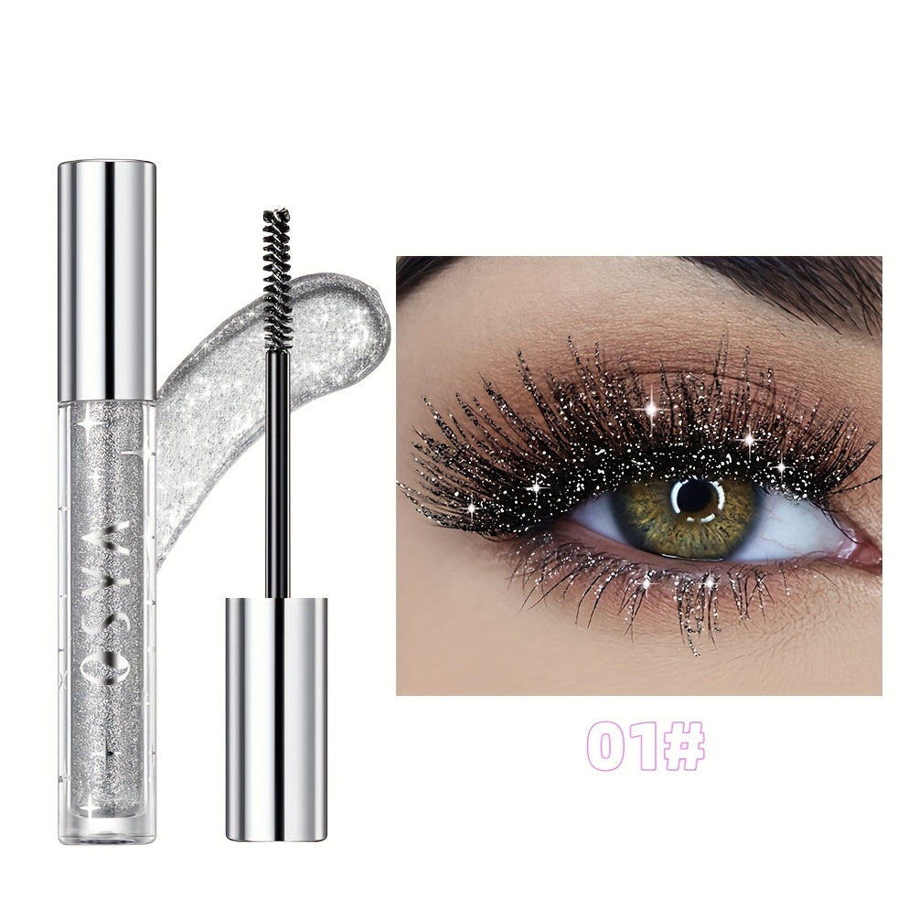 Waterproof Gold Glitter Mascara - Long Lasting, Smudge-Free