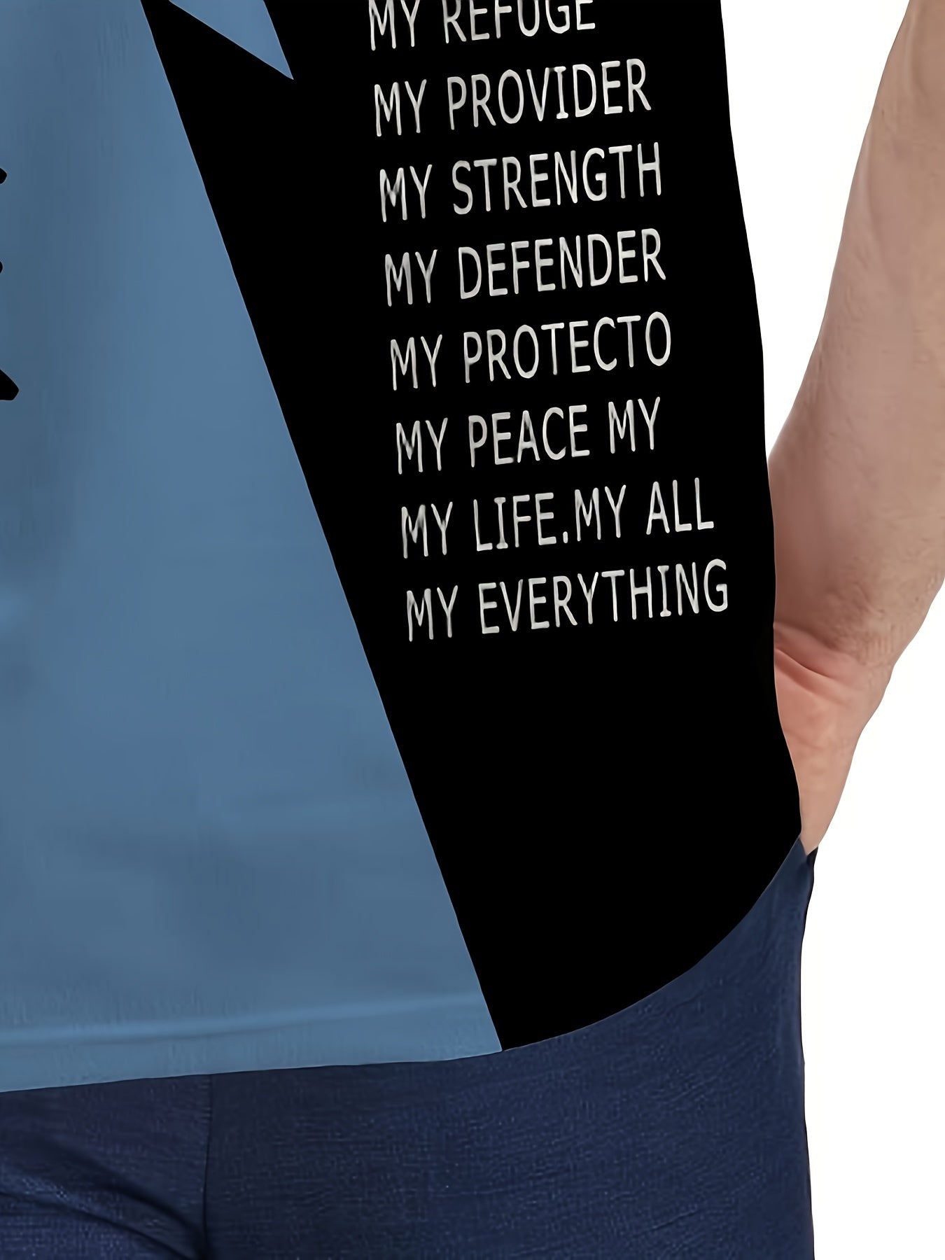 Men's Golf T-shirt Large Size Printed JESUS ​​Active Summer