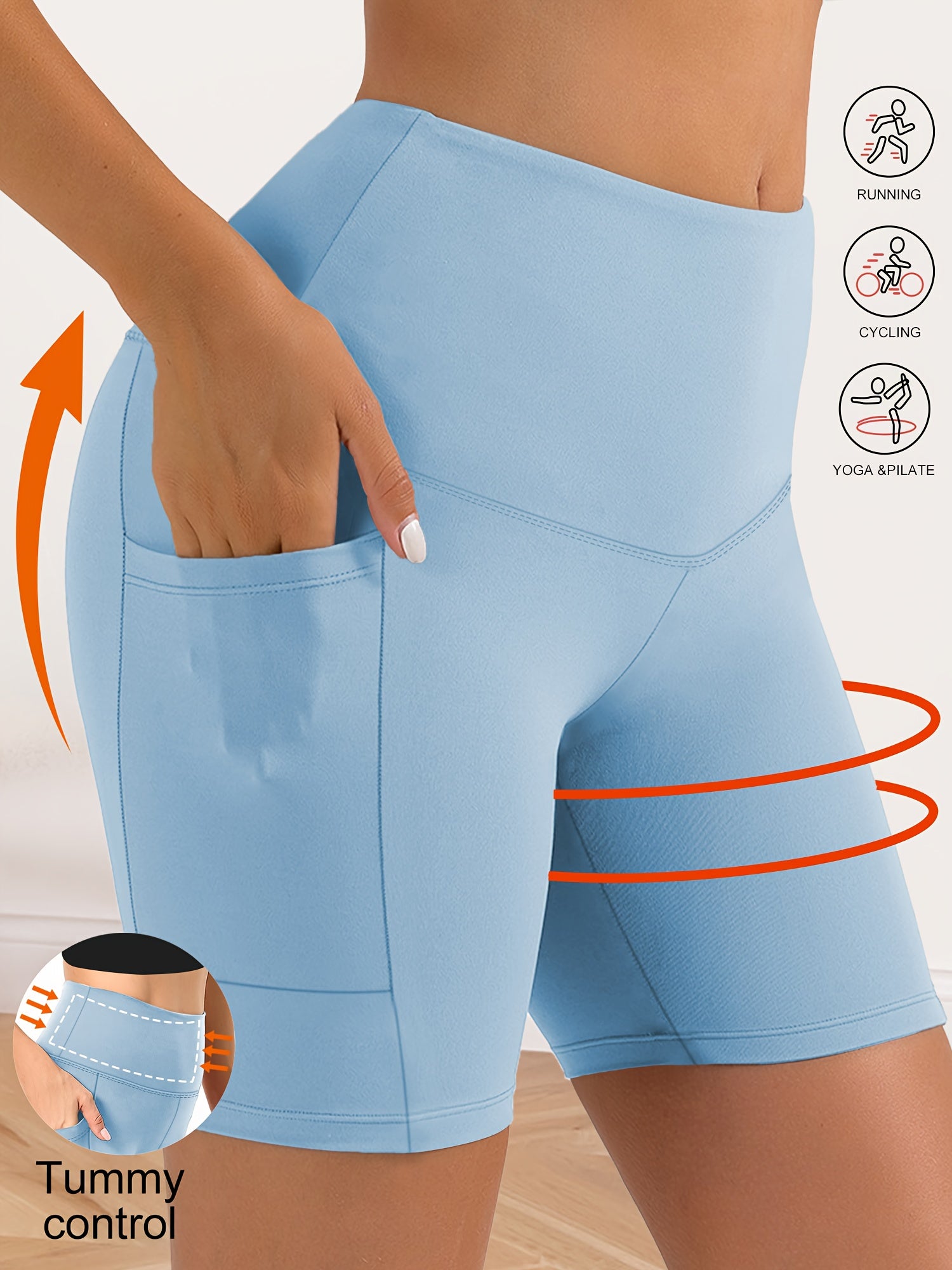 6pcs Women'S High-Waist Yoga Capri Pants Set, Breathable, Zero-Pressure Shaping, Smart Anti-Roll Hem, 3D Tailoring, Hidden Side Pockets, Fitness Yoga Running All-in-One - Daisan Mart