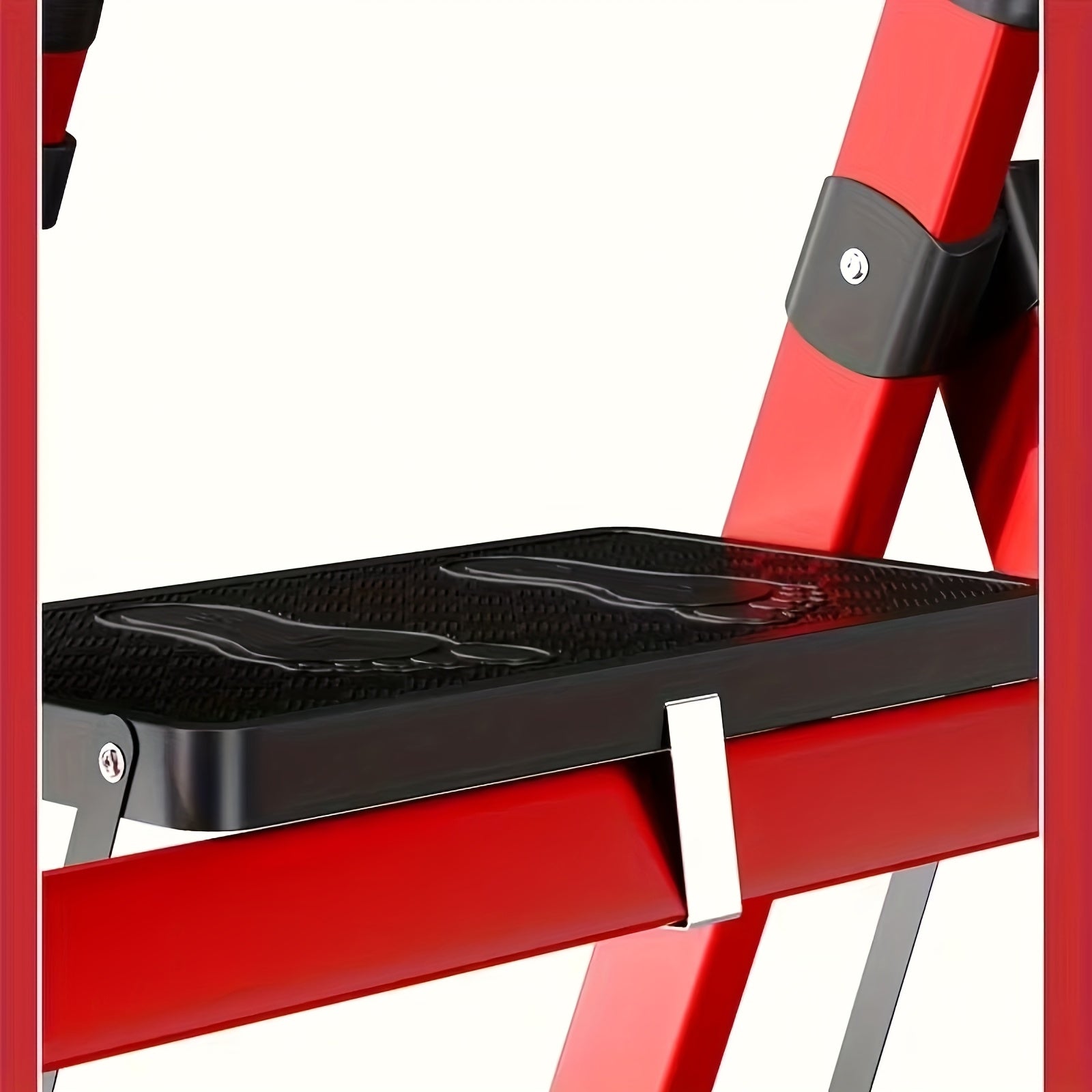 3/4/5-Step Portable Folding Ladder, 500/520/530 Lbs Durable Step Ladder with Wide Anti-Slip Pedal,, Lightweight Steel Step Stool Suitable for Both Household And Industrial Use - Daisan Mart