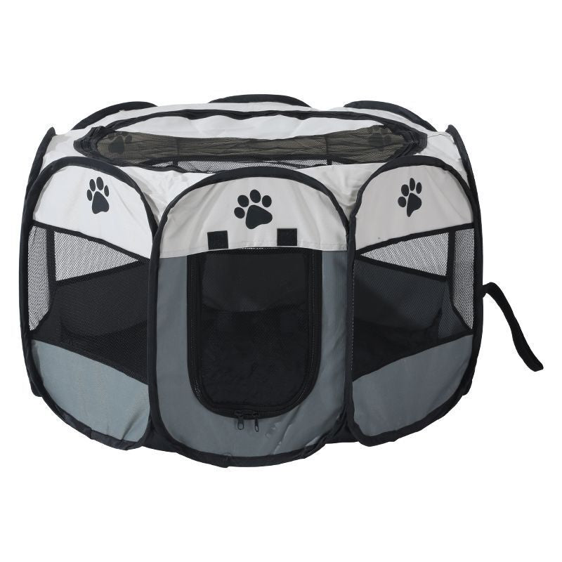 Octagonal Pet Fence Tent Oxford Cloth Scratch-Resistant Foldable Dog Cage for Dogs and Cats, Kennel Nest - Daisan Mart