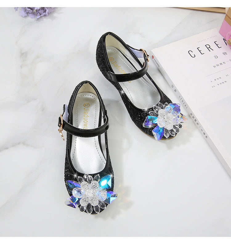 Elsa High Heels Sparkling Floral Feminine Party Shoes