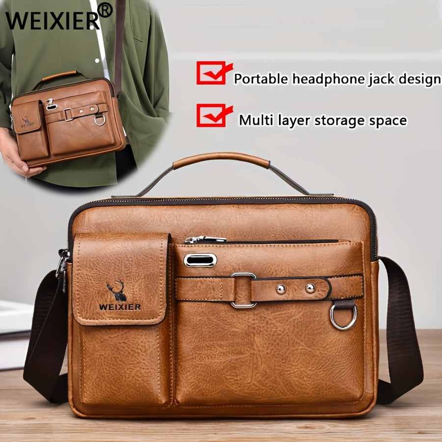 WEIXIER Men's Crossbody Bag - Luxurious &amp; Versatile