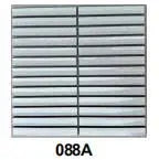 Imported chopstick mosaic tiles, White, code 088A, grid size 300x300mm