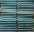 Green Mosaic Stick Tiles, Size 15x145mm, Code 145TTEB-D77