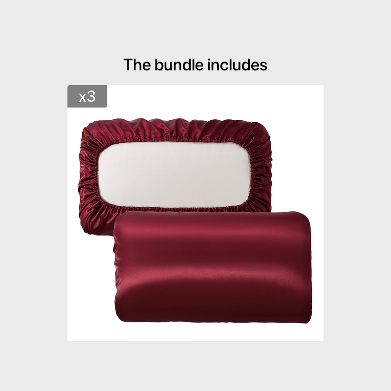 2pcs Soft And Breathable Satin Pillowcase With Elastic Cord - Perfect For A Comfortable Sleep In Your Bedroom - Daisan Mart