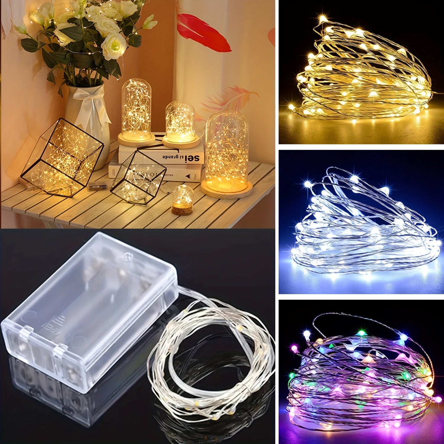 50/100LED Christmas Halloween Wedding Decoration Lights String