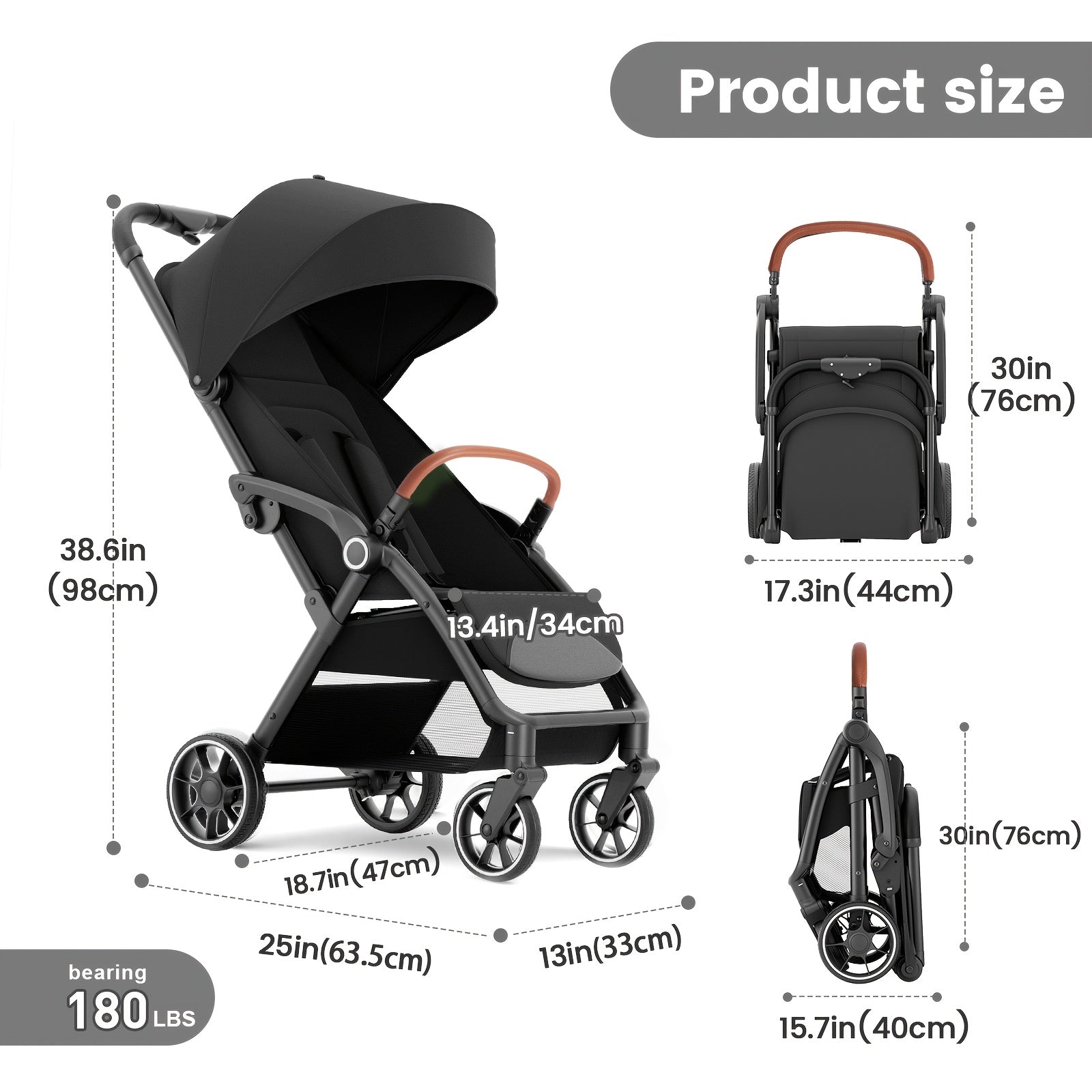 2-Way Foldable Travel Stroller For Your Baby