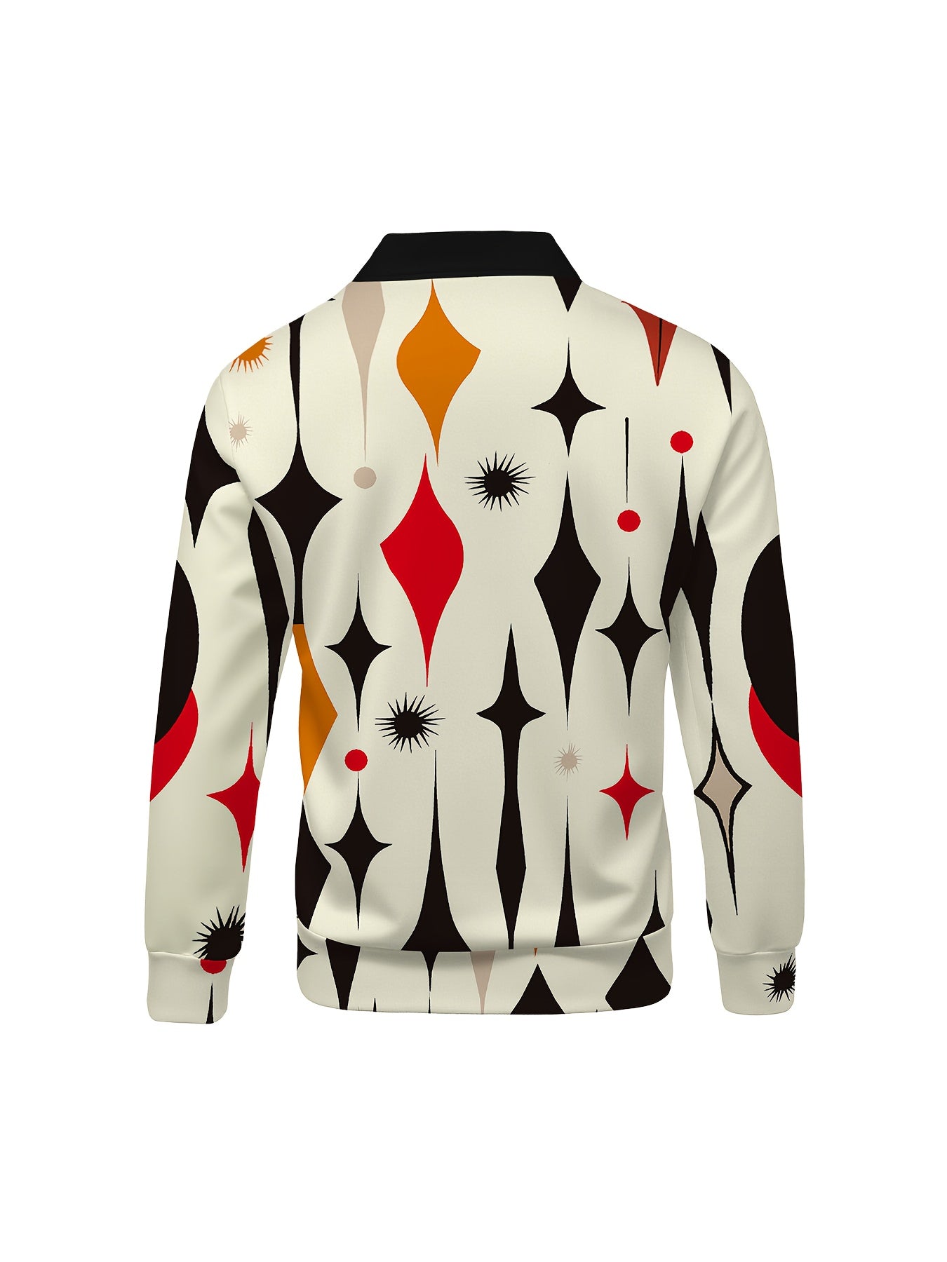 Áo Nam Dài Tay Cổ Tim Khóa Kéo Đa Sắc Lịch Lãm