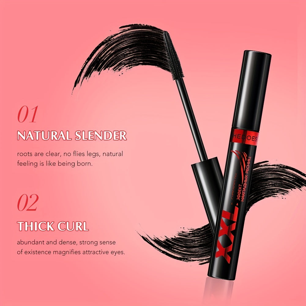 Black Mascara for Long, Curled, Smudge-Free, Thick, Smooth Lashes