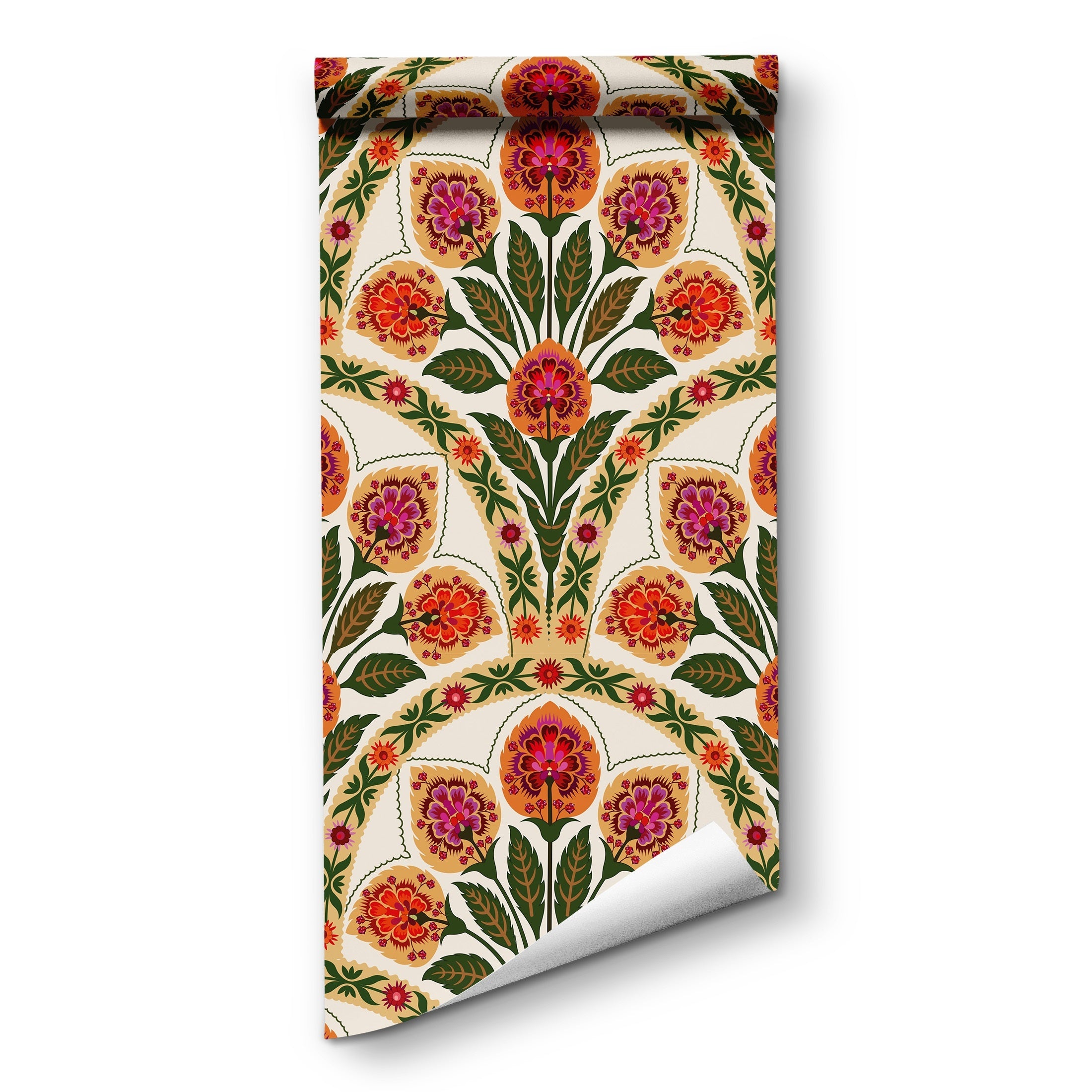 Waterproof Vintage Pattern Wallpaper 17.7x9.8ft