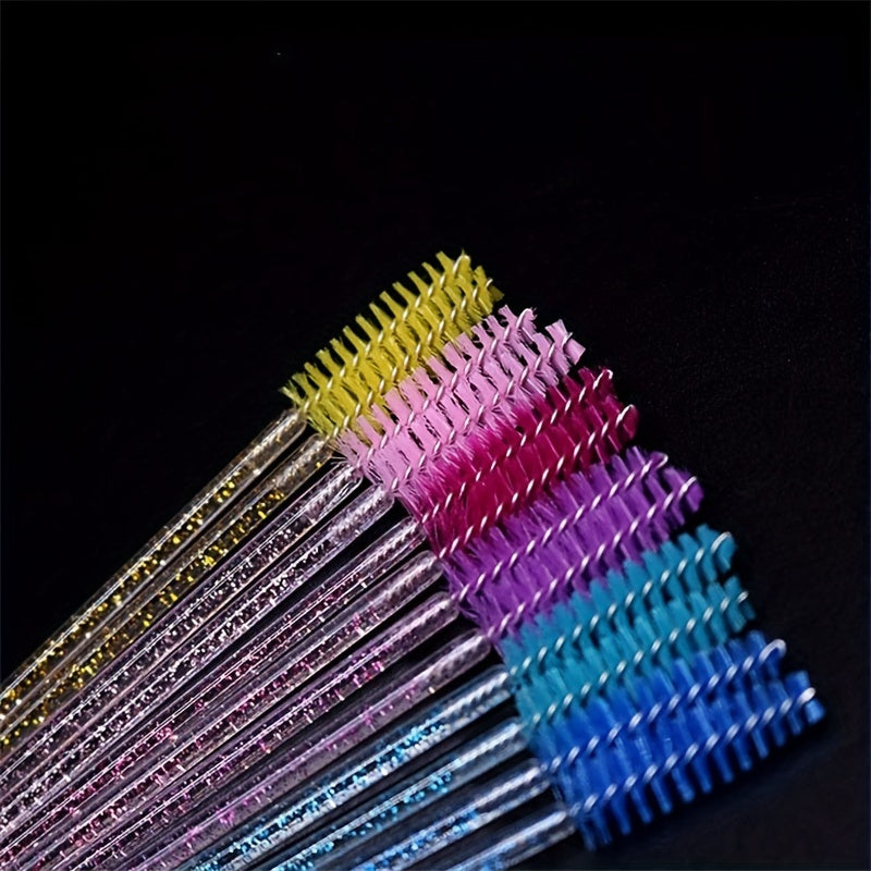 Set of 20 Multi-purpose Crystal Mascara Brushes for Convenient Eyelash Brushing