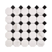 6mm Thick Antibacterial Octagonal Mixed Ceramic Mosaic Tile
