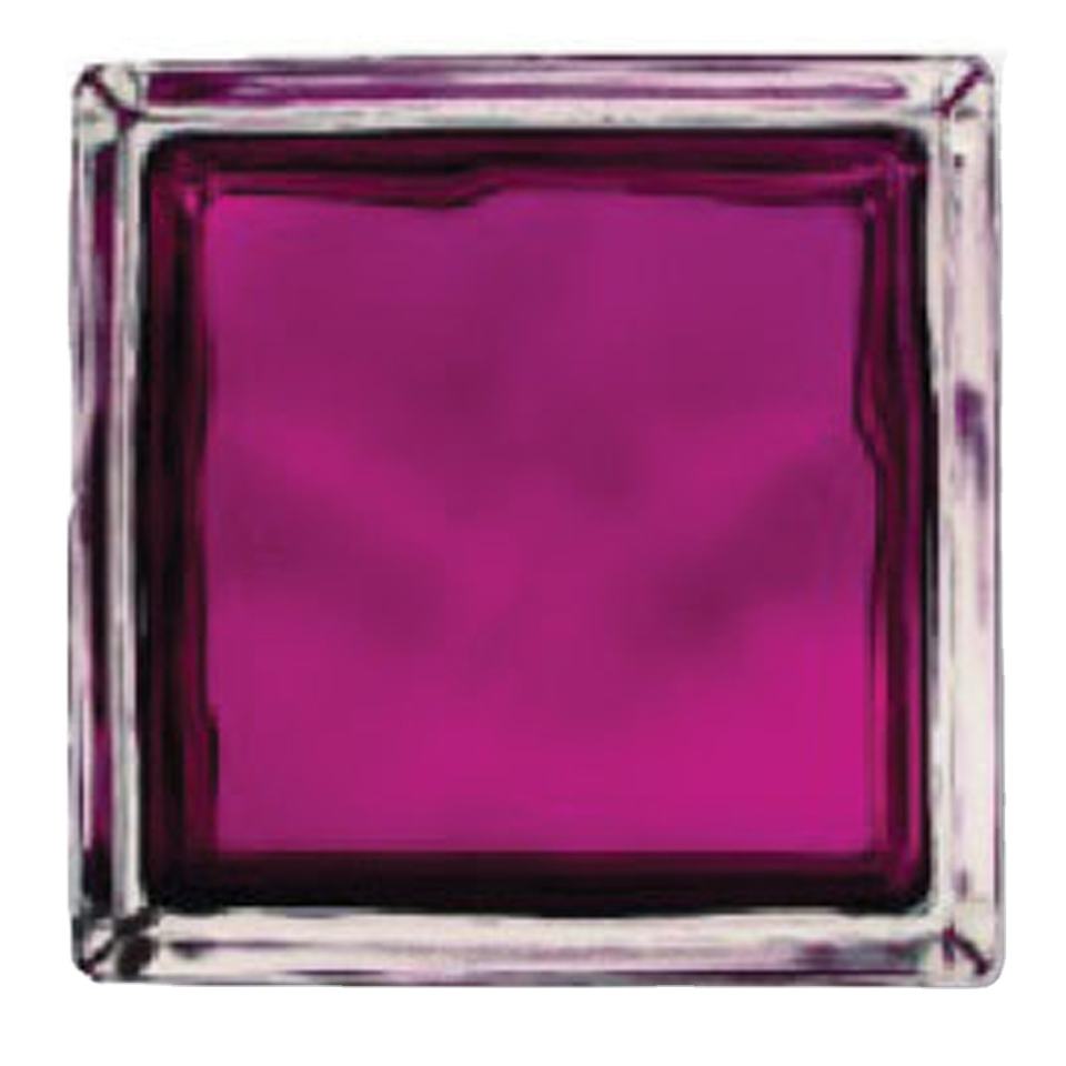 Hollow decorative stained glass bricks