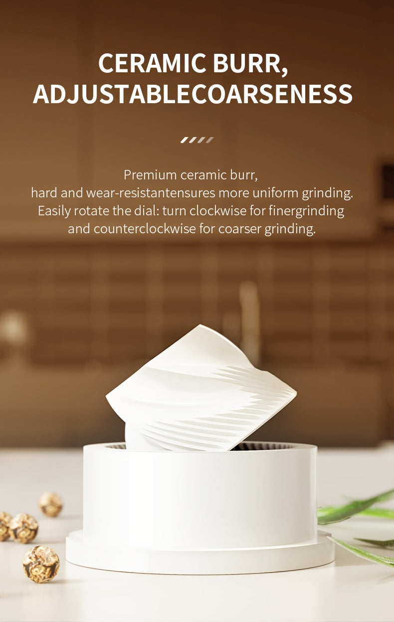 Convenient 2-piece LED automatic electric salt and pepper grinder set