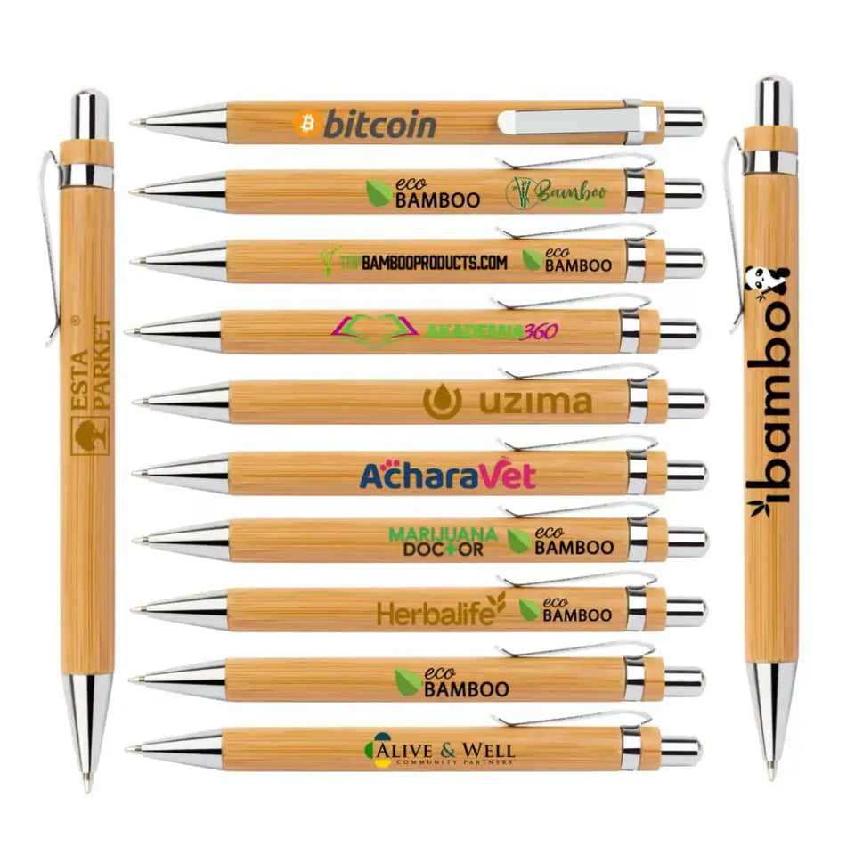 Eco-friendly bamboo wood ballpoint pen, hot selling wholesale price, with gift box and custom logo 