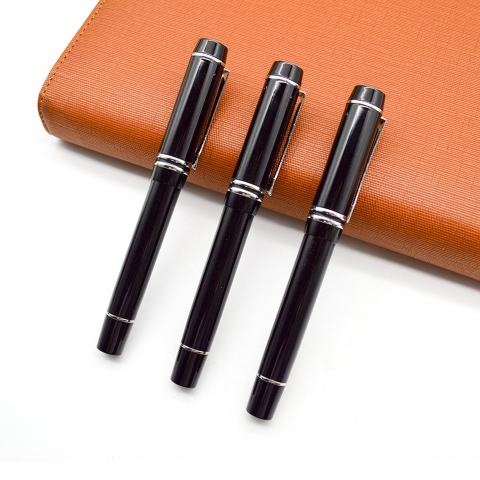 Business signature pen Very heavy, high-quality black metal ballpoint pen