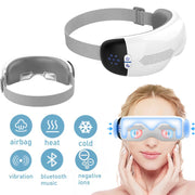 Healthpal OEM Electronic Smart Eye Massager, Rechargeable, Vibration, Hot Cold, Bluetooth Music Playback and Hot Compress. 