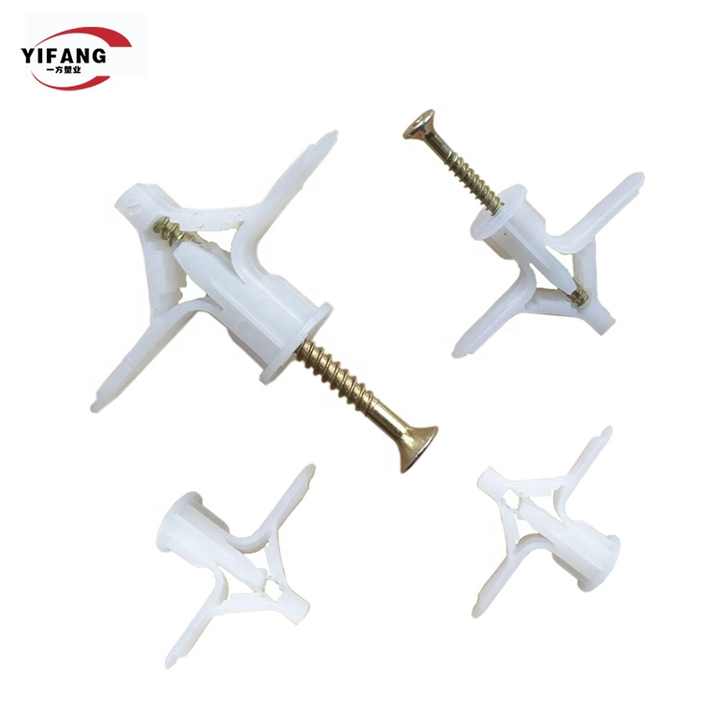 Plastic expansion bolt/Butterfly bolt supplier direct sale nylon plaster bolt 