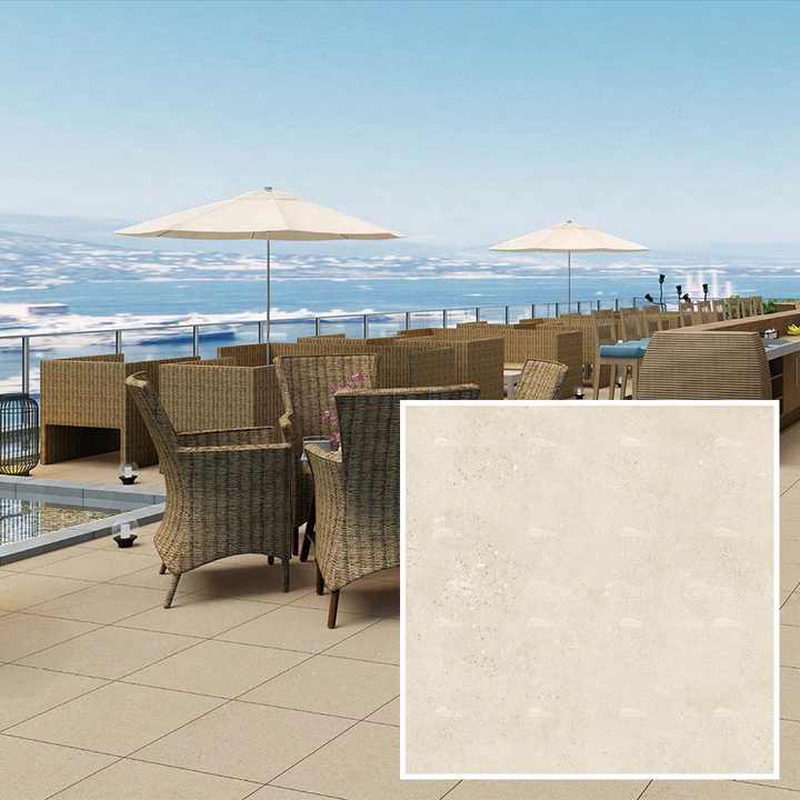 Anti-slip, high-strength matte glazed outdoor floor tiles, size 600x600, factory price in Foshan 