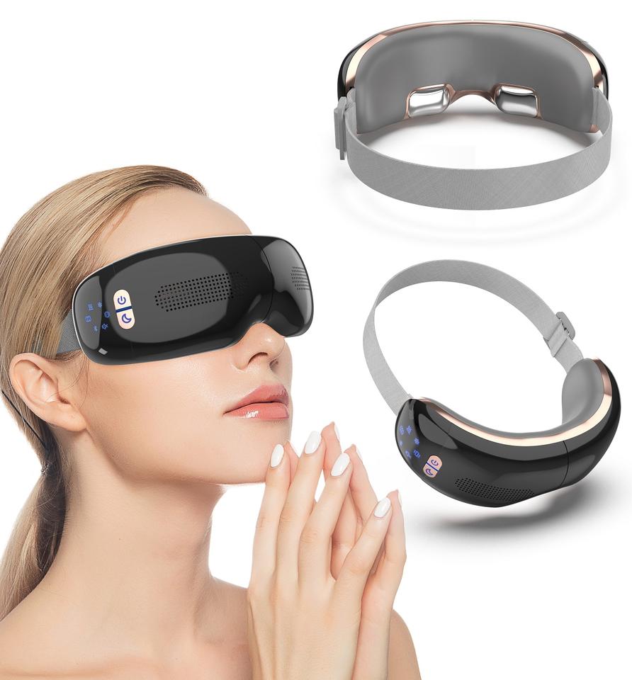 Healthpal OEM ODM Smart Airbag Silicone Eye Massager Rechargeable Hot Cold Compress Upgrade Version. 