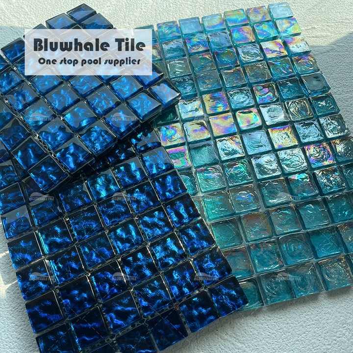 Swimming pool sauna glass mosaic tiles one stop supplier Bluwhale 
