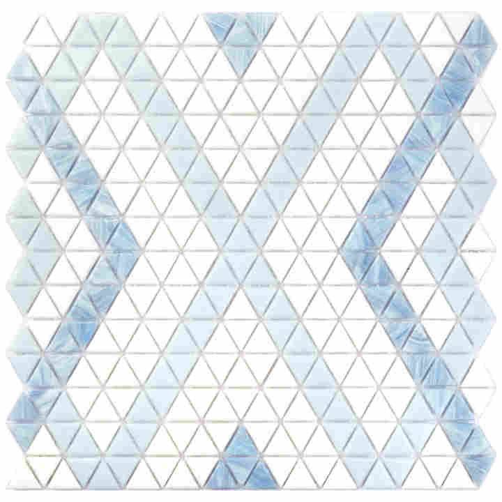 New style patterned wall mosaic tiles for kitchen walls, baked glass mosaic tiles 