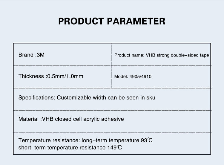 Băng Keo 2 Mặt 3M 4910 Siêu Dính Trong Suốt Nano - Daisan Mart
