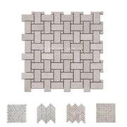 Light Cream Travertine Mosaic Tiles For Home Decoration