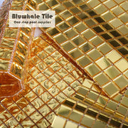 Bluwhale Swimming Pool Tiles 15x15mm High-end Spa Water Line 