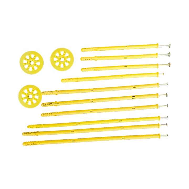 8mm yellow dry wall plastic expansion bolt 