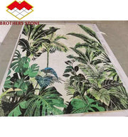 Modern abstract marble mosaic, custom design 