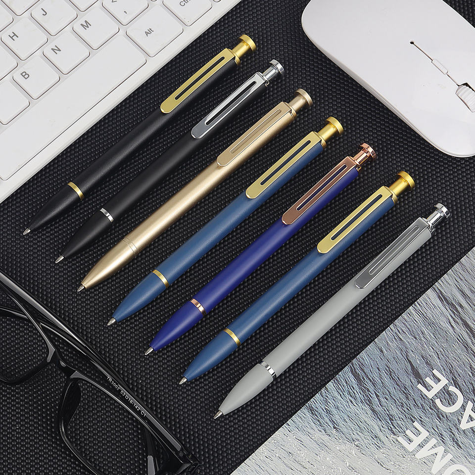 Promotional aluminum metal ballpoint pen 