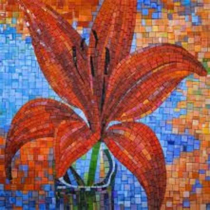Original handmade high quality art flower mosaic tiles OEM wholesale 