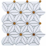 Flower marble mosaic tiles for home decoration 