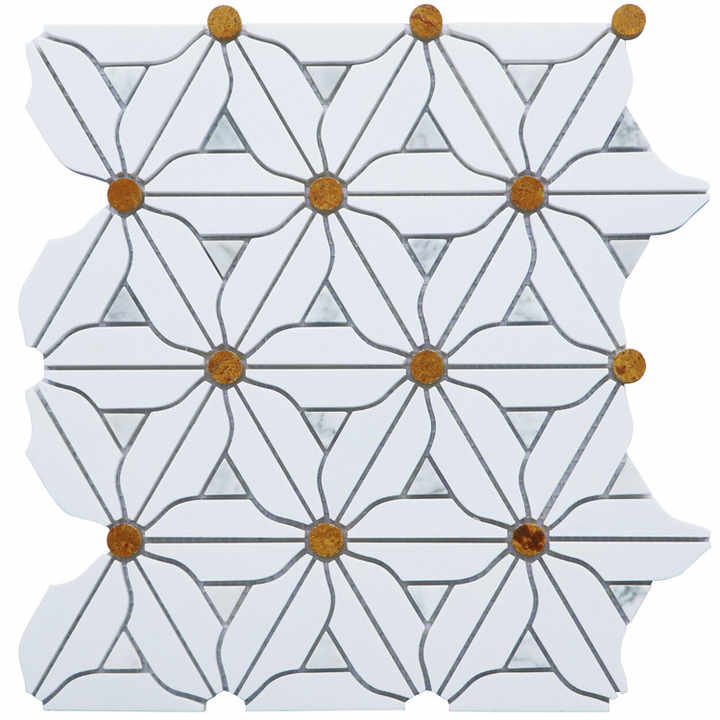 Flower marble mosaic tiles for home decoration 