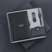 Quà tặng văn phòng du lịch sang trọng Sổ tay bìa cứng da PU A5 có logo tùy chỉnh, kèm ổ USB và bút