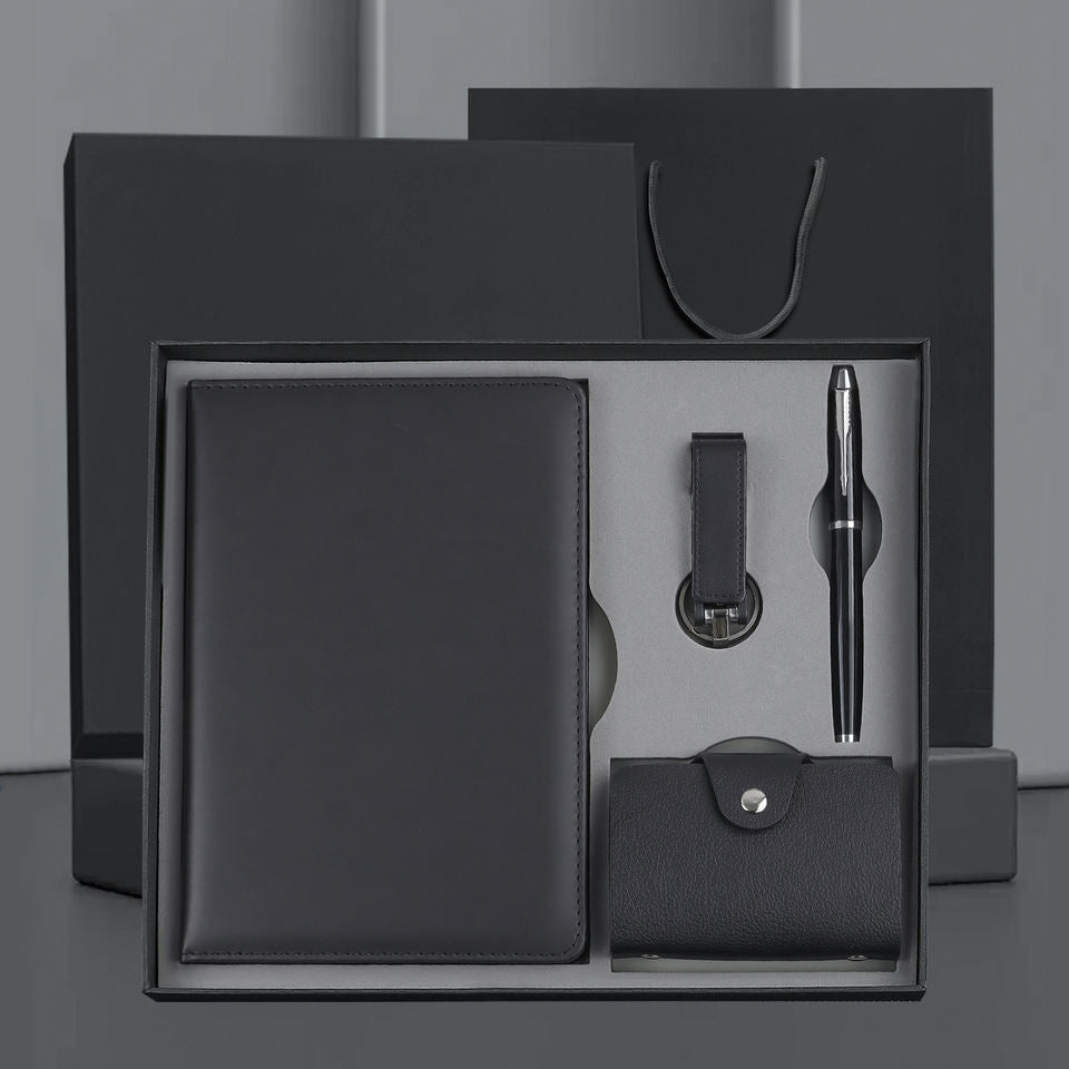 Hàng Có Sẵn Bộ Quà Tặng Doanh Nghiệp Sổ Tay A5 Hộp Đựng Thẻ USB Bộ Bút Kèm Hộp Quà