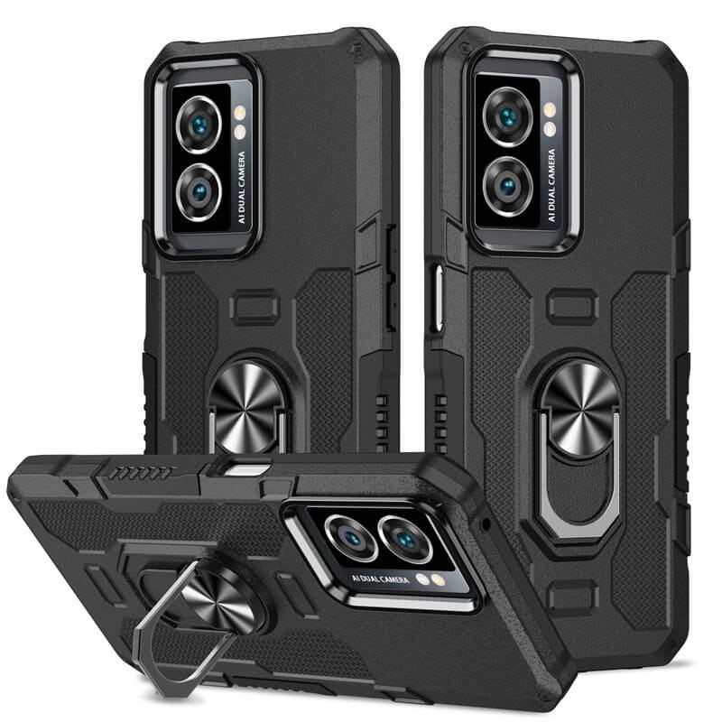 Wholesale High Quality TPU Phone Case Shockproof Anti-slip Magnetic Cover Built-in Wireless Charging Ring Holder for Oppo A57 