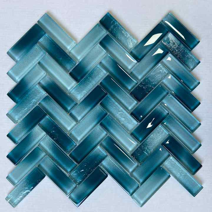Centurymosaic Green Glass Tiles