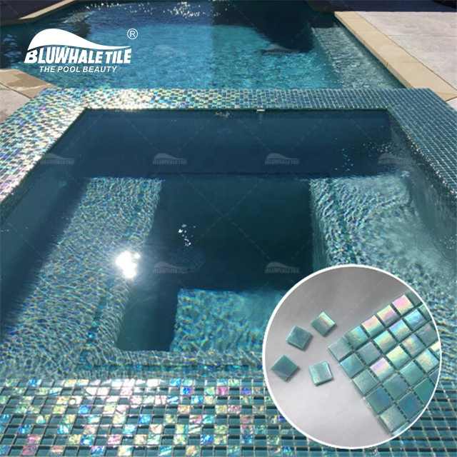 Bluwhale Mother of Pearl Swimming Pool Mosaic Tiles 