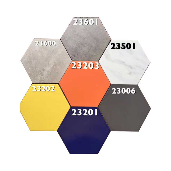 Hexagonal Aluminum Plastic Mosaic Tiles 